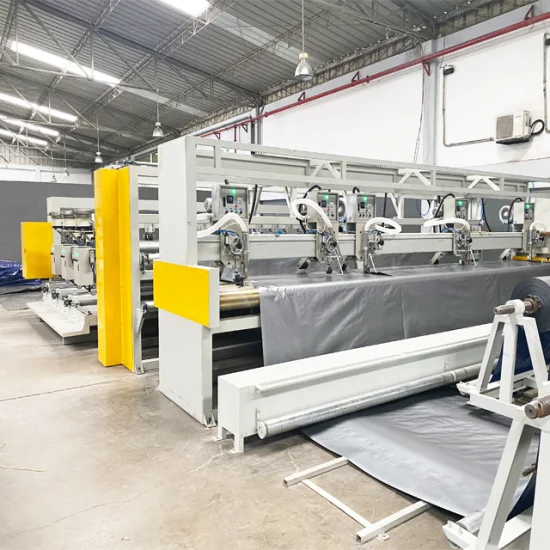 Full Automated Hot Air Polyethylene Canvas Heat Seam Sealing Grommet Eyelet Buttonhole Fixing Tarpaulin Welding Sheet Cutting Machine